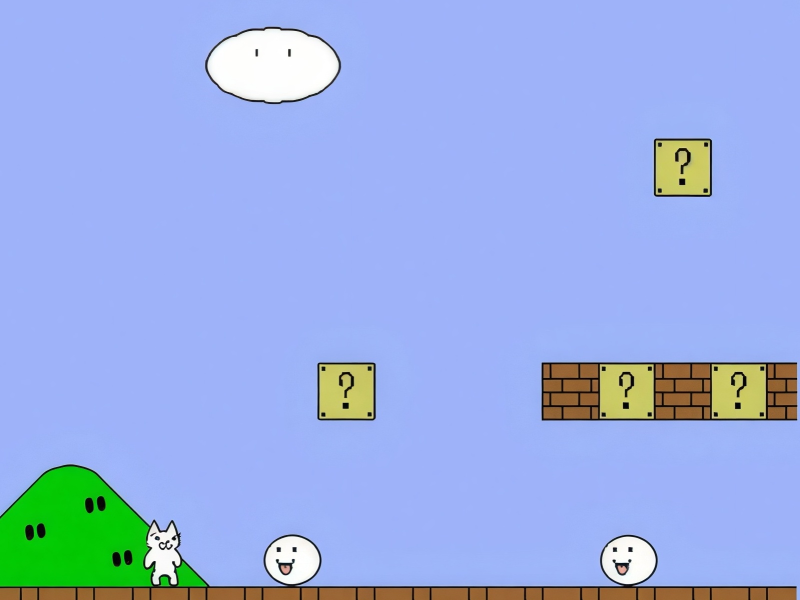 Игра Cat Mario онлайн