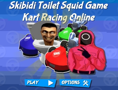 Игра Skibidi тоалетни калмари игри с карти за онлайн състезания онлайн  онлайн