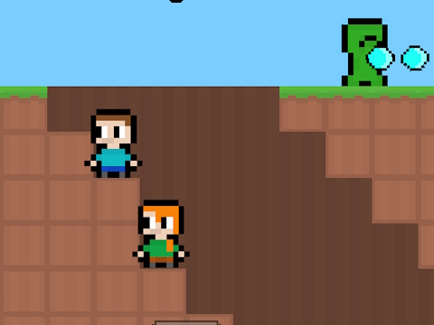 Игра McBros Pixelcraft онлайн
