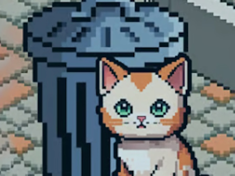 Игра Pixel Cat Simulator: Моите домашни любимци  онлайн