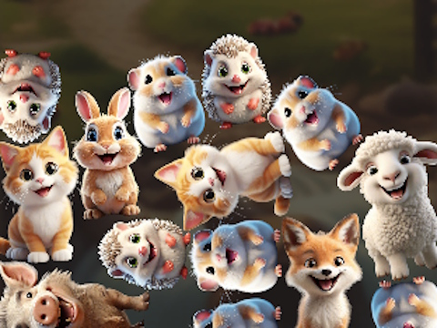 Игра Merge Animals 2048! онлайн