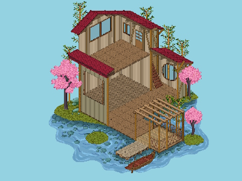 Игра Pixel House онлайн