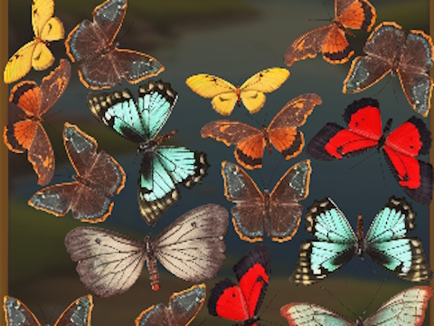 Игра Mergebuterfly: 2048! онлайн