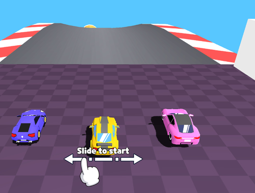 Игра Merge Racer Stunts Car онлайн