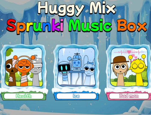 Игра Huggy Mix Sprunki Music Box онлайн