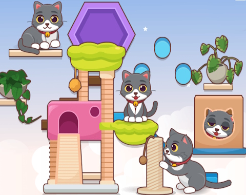 Игра Декор Моята: Kitty Wall  онлайн