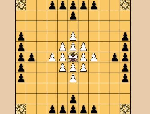 Игра Tafl viking шах  онлайн