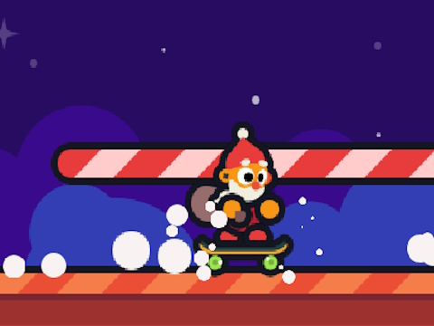 Игра Kickflip Дядо Коледа  онлайн