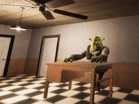 Игра 5 нощ в чудовище Green Head  онлайн
