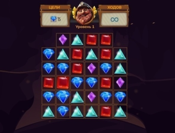 Игра Jewel Miner Quest онлайн