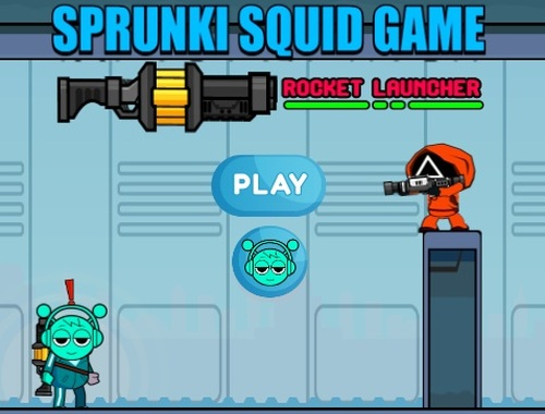 Игра Sprunki Squid Game Rocket Launcher онлайн