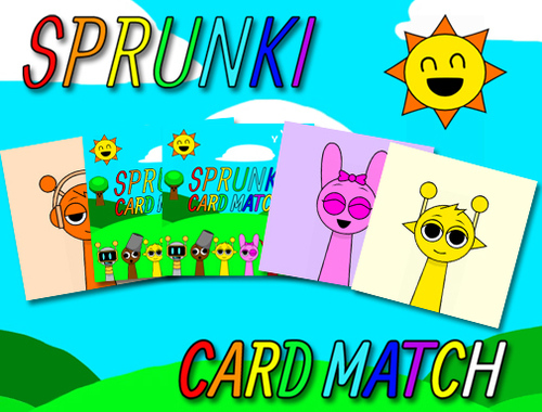 Игра Sprunki Meag Card Match  онлайн