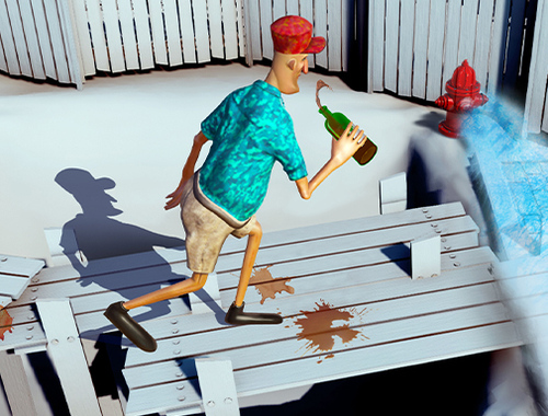 Игра Пиян мъж 3d  онлайн