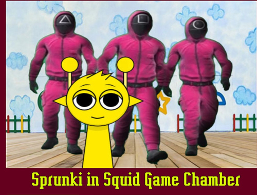 Игра Sprunki в камера за игра на калмари  онлайн