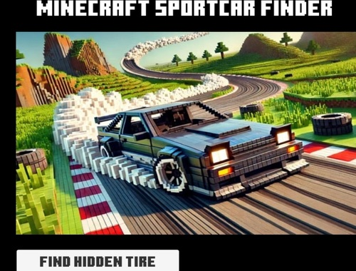 Игра Minecraft Sportcar Finder онлайн