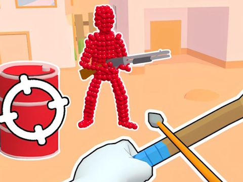 Игра Stickman Archer: Стрелба със стрелки в Reds  онлайн