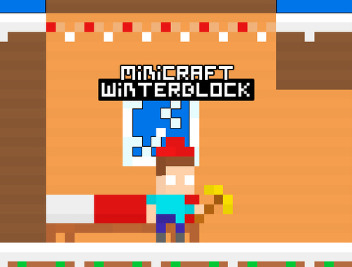 Игра Minicraft Winterblock  онлайн