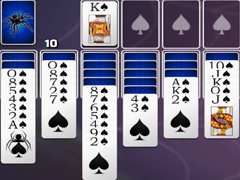Игра Spades Spider Politaire  онлайн