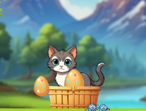 Игра Гладни коте приключения  онлайн