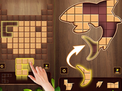 Игра Woodpuz: Блок пъзел игри  онлайн