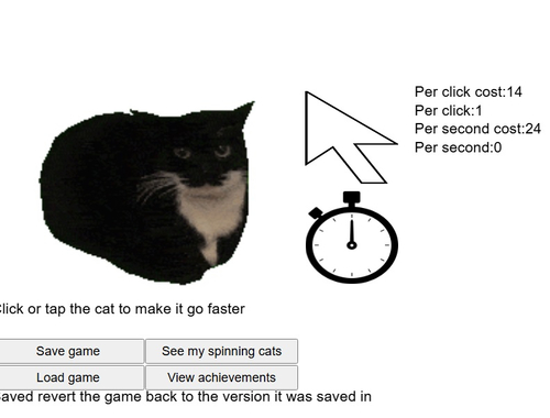 Игра Spinning Cat Clicker  онлайн