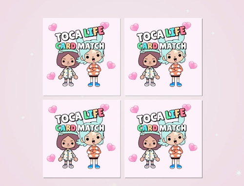 Игра Toca Life Card Match Match  онлайн