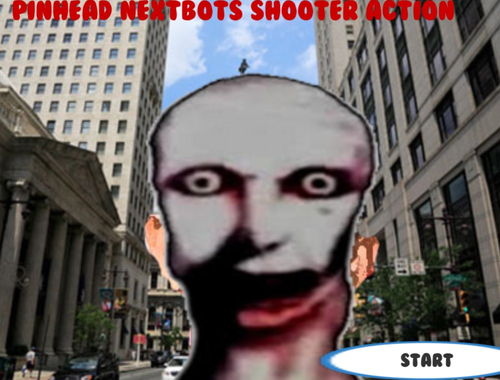 Игра Pinhead Nextbots Shooter Action  онлайн