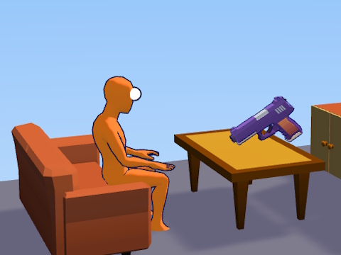 Игра Стрелецът с пистолет Ragdoll: Playground на Cannon Spinner  онлайн