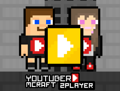 Игра YouTuber Minecraft 2 играч  онлайн