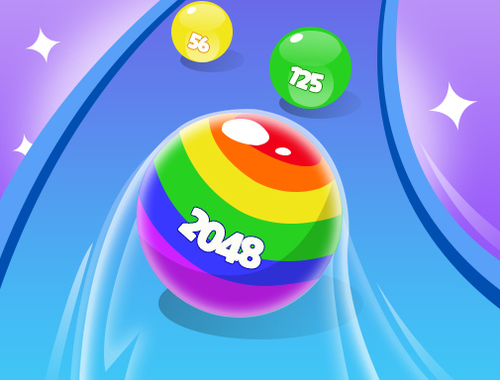 Игра 2048 пуснете великолепни топки  онлайн