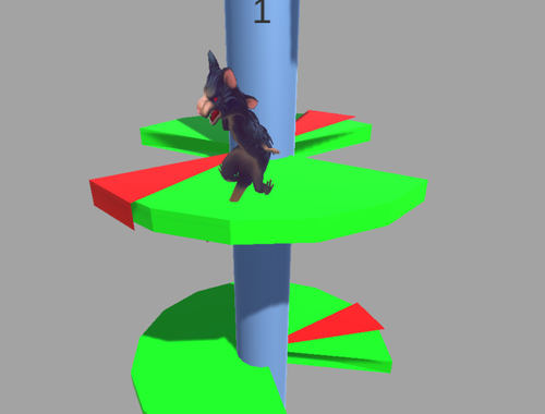 Игра Ratomilton Helix Jump  онлайн