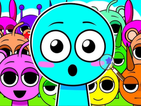 Игра Sprunki Hidden Stars Challenge  онлайн