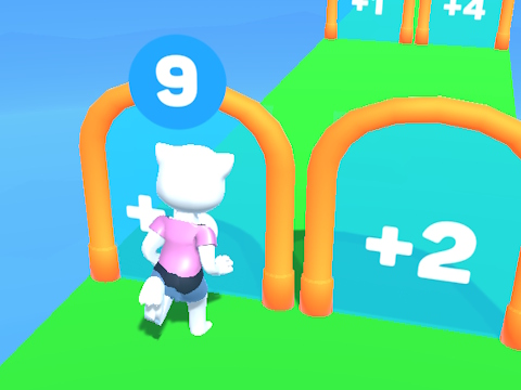 Игра Cat Angela бяга  онлайн