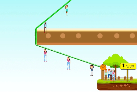 Игра Zipline хора спасяват  онлайн