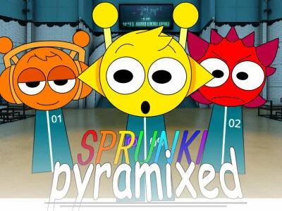 Игра Sprunki Pyramixed: Игра на калмари  онлайн