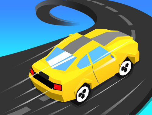 Игра Merge Racer Stunts Car  онлайн