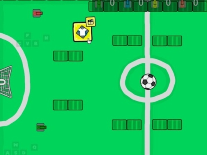 Игра Танкова футболна битка 1 2 3 4 играч  онлайн