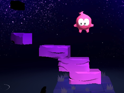 Игра Om nom jump  онлайн
