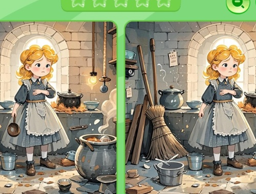 Игра Намерете разликите: Пепеляшка  онлайн