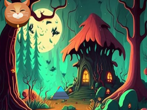 Игра Момичето избяга от опасни вещици  онлайн