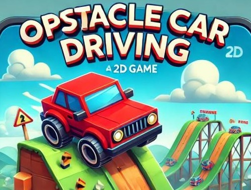 Игра Препятствие шофиране на кола  онлайн