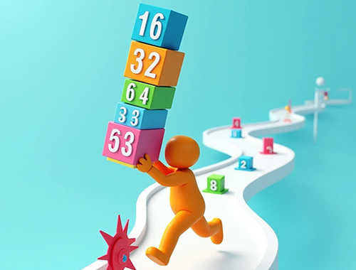 Игра Cube Stack 2048  онлайн