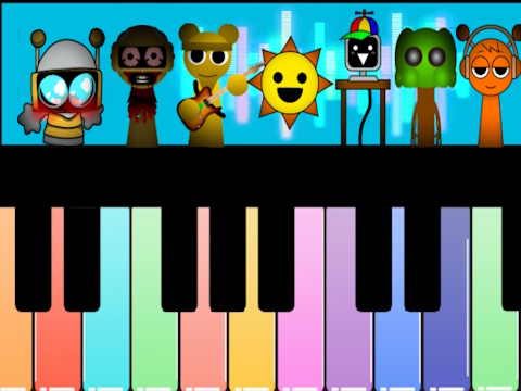 Игра Sprunki Piano Explorer  онлайн