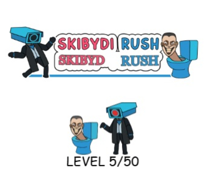 Игра Skibydi Rush  онлайн