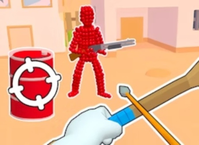 Игра Stickman Archer стреля стрели на Reds  онлайн
