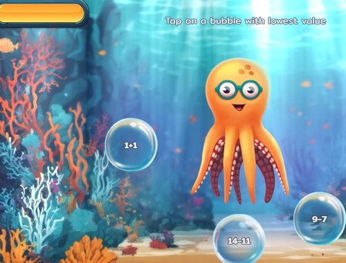 Игра Bubble Math Dive  онлайн