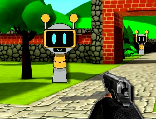 Игра Sprunki 3D стрелец  онлайн