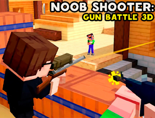 Игра Noob Shooter: Gun Battle 3D  онлайн