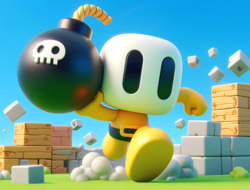 Игра Bombaman 3d  онлайн