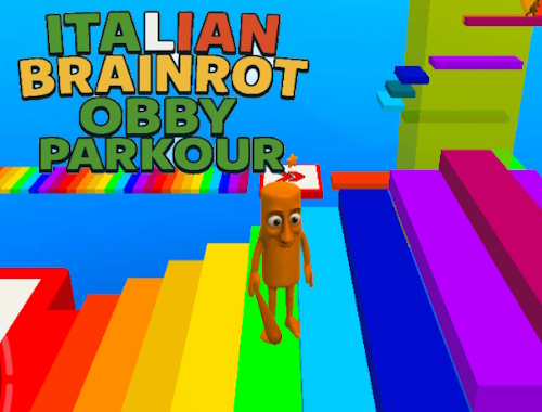 Игра Италиански Brainrot Obby Parkour  онлайн